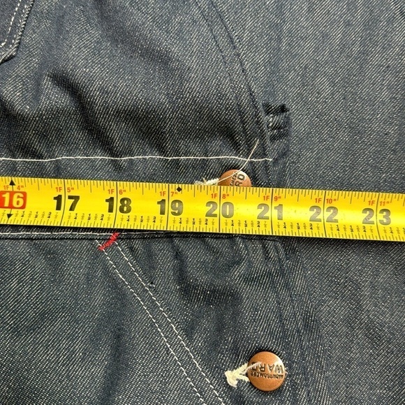 Vintage Montgomery Ward Carpenter Dark Overalls 42x29.5 - Picture 10 of 11
